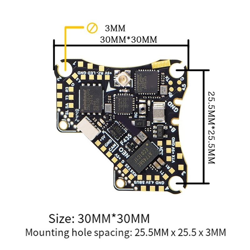 FBIL-F435 NEO 1S AIO Uçuş Kont - Fpv Drone Flight Controller incelemesi ve fiyatı